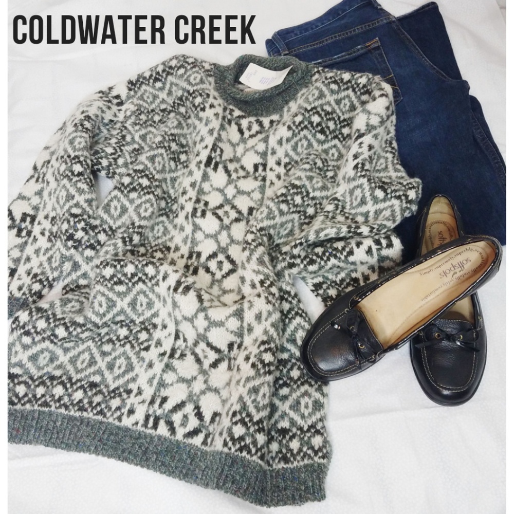 Coldwater Creek Wool/Mohair Chunky Sweater szLg